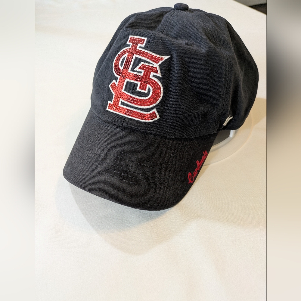 47 Brand St Louis Cardinals Sequined Navy and Red Women's Adjustable Cap